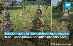 Bongkah Batu di Perkuburan Pulau Melaka