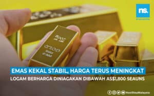Emas kekal stabil, harga terus meningkat