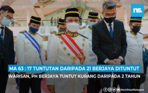 Warisan berjaya tuntut 17 daripada 21 tuntutan di dalam Perjanjian Malaysia 1963