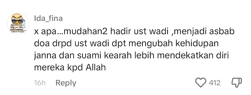 Penceramah terkenal dikecam selepas membaca doa di majlis perkahwinan ala barat Janna Nick