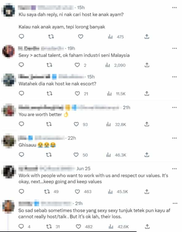 Pengacara dedah kena reject sebab tak cukup seksi. Tak sangka di Malaysia pun berlaku. Ingatkan hanya berlaku di negara luar tetapi rupanya terjadi juga di Malaysia! Pengacara dan bekas penyampai radio, Hani Fadzil.