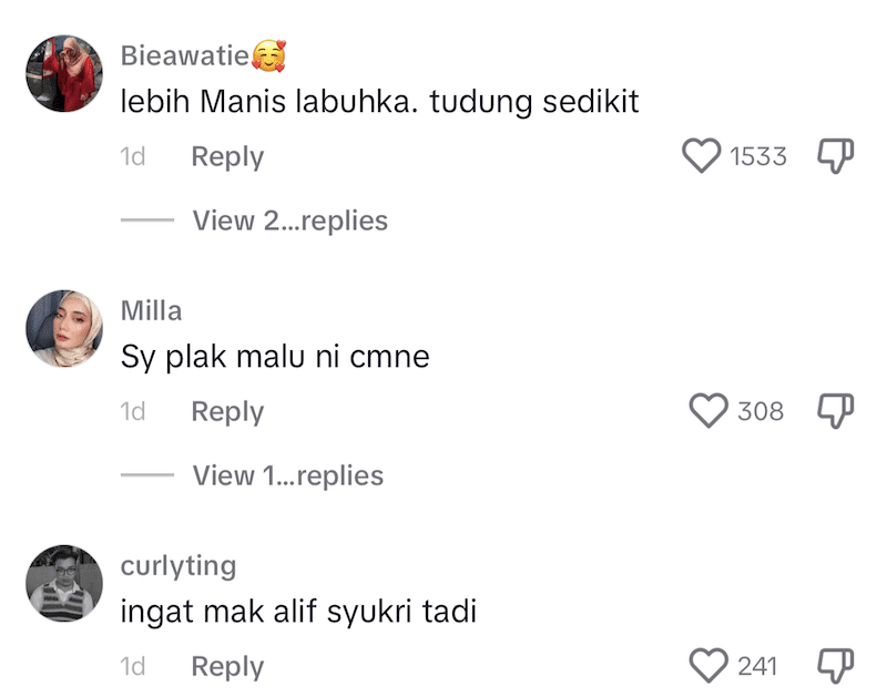 Tunang Shuib, Watie tayang barang kemas mewah. Tetapi lain pula yang menjadi perhatian netizen