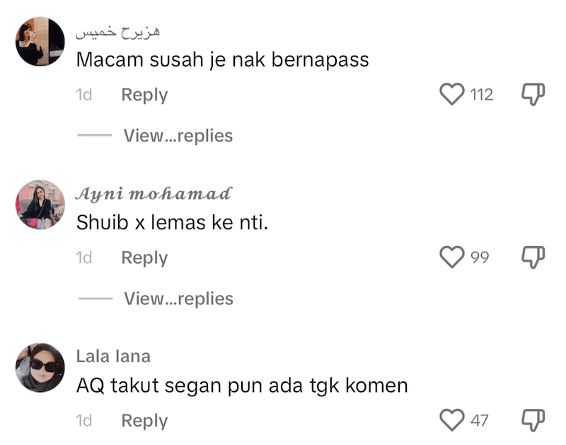 Tunang Shuib, Watie tayang barang kemas mewah. Tetapi lain pula yang menjadi perhatian netizen