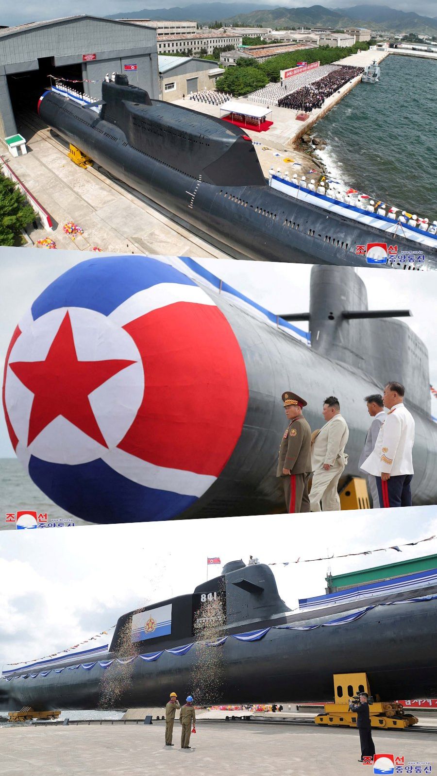 Kapal selam serangan nuklear pertama dilancar Korea Utara, canggih dan menggerunkan. Korea Utara melancarkan "kapal selam serangan nuklear taktikal" yang mampu melakukan serangan dalam air, dengan pemimpin Kim Jong Un berikrar untuk "menguatkan lagi pencegahan nuklear negara”. Majlis pelancaran kapal selam itu yang diadakan pada Rabu, dihadiri oleh pemimpin Korea Utara menjelang ulang tahun ke-75 penubuhan negara itu yang bakal disambut pada Sabtu, lapor agensi berita Yonhap memetik agensi berita rasmi Korean Central News Agency (KCNA) pada Jumaat lepas.