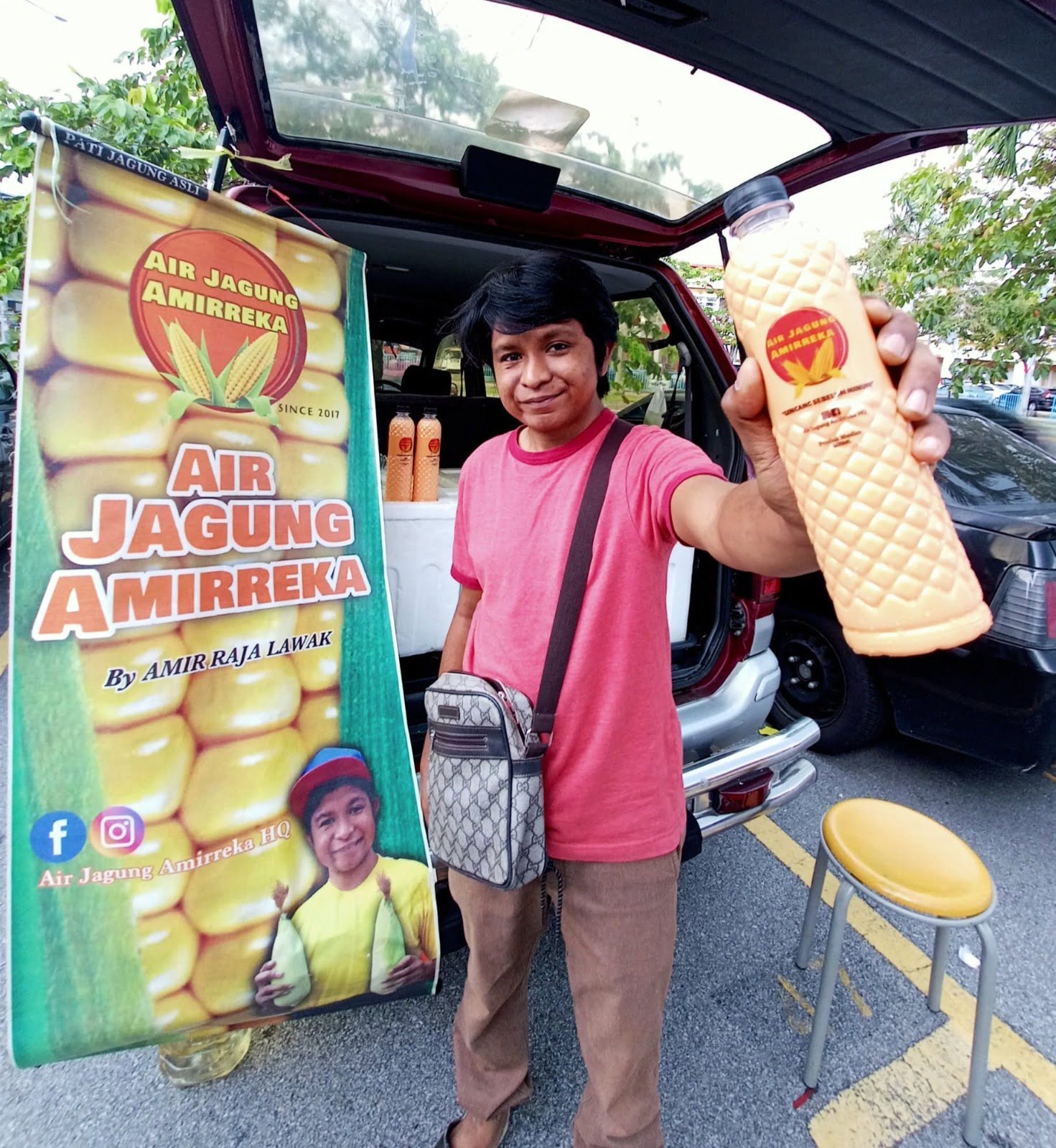 Peniaga air balang macam tak percaya rezeki yang Allah beri, Amir Raja Lawak pula terpaksa minta maaf