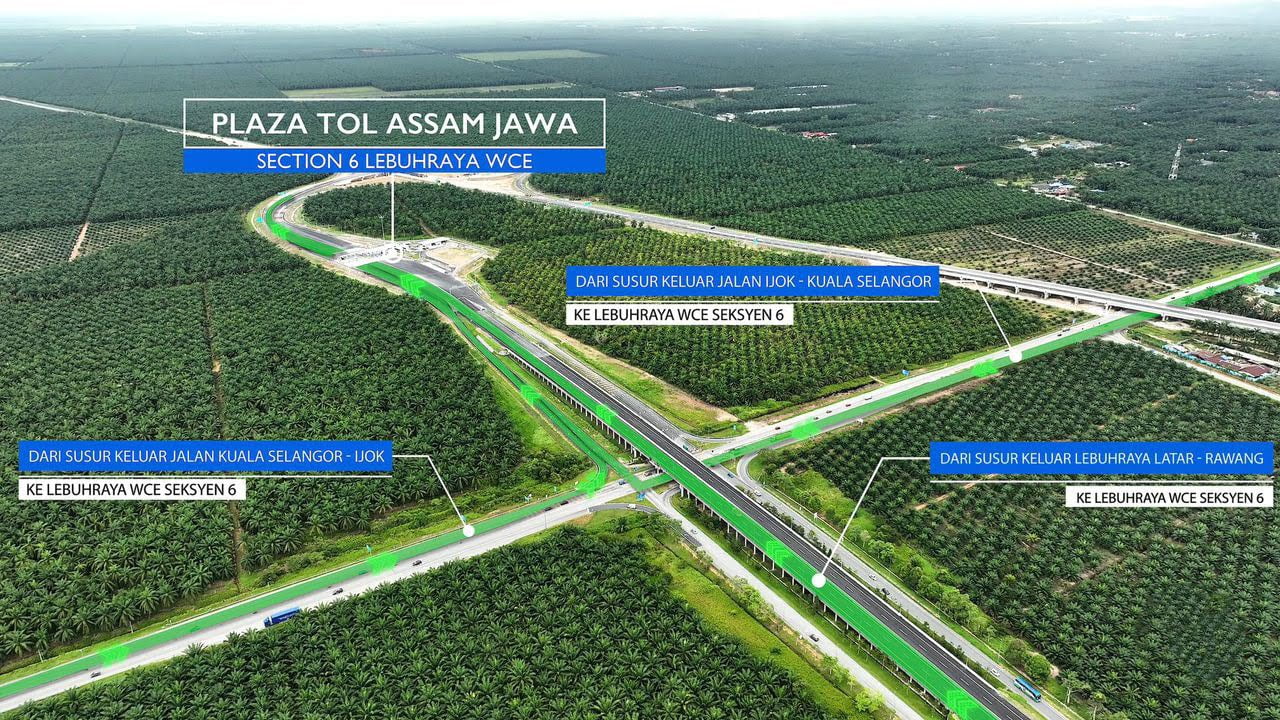 Highway WCE dah buka, hanya 15 minit ke Kapar, tol percuma 43 hari