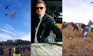 Pempengaruh-Tabur-Duit-1-Juta-Dolar-dari-Helikopter 01