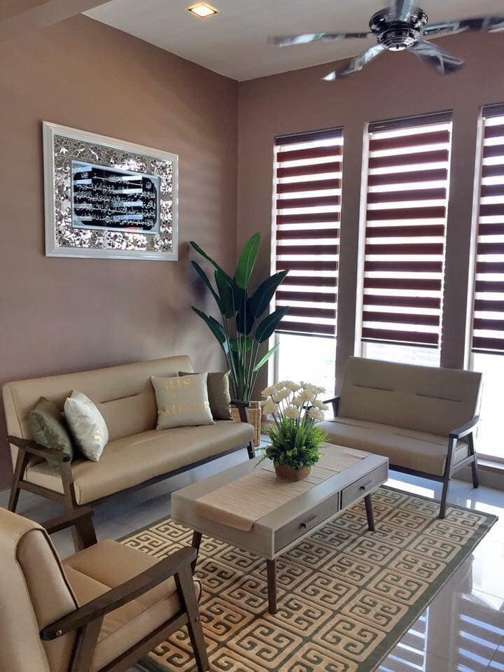 Idea trendy hias ruang tamu, nampak elegan dan tenang