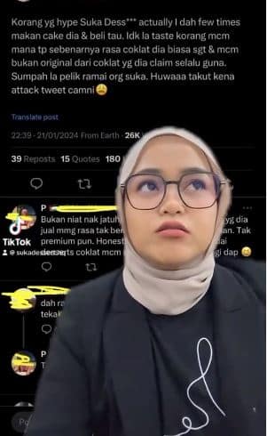 'Penat saya bayar....' pemilik Suka Dessert jawab tuduhan guna coklat murah