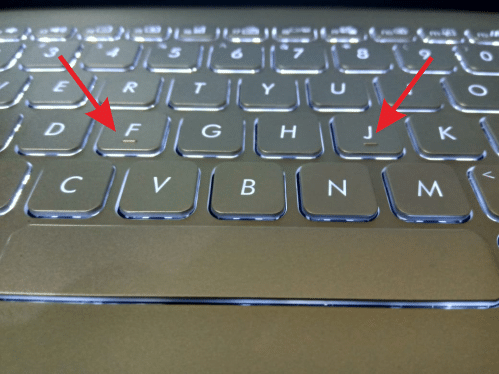 Baru tahu kenapa kekunci F dan J ada garis, menaip pun lebih cepat dan mudah