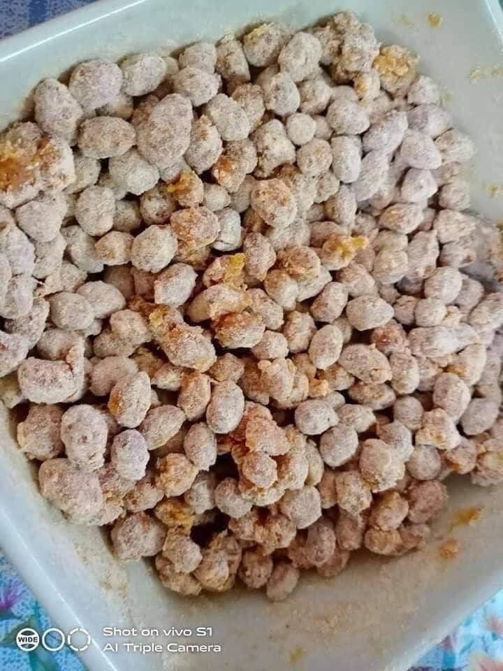 Kudapan raya, resipi kacang goreng crispy spicy versi Khairul Aming, tua muda pun berebut