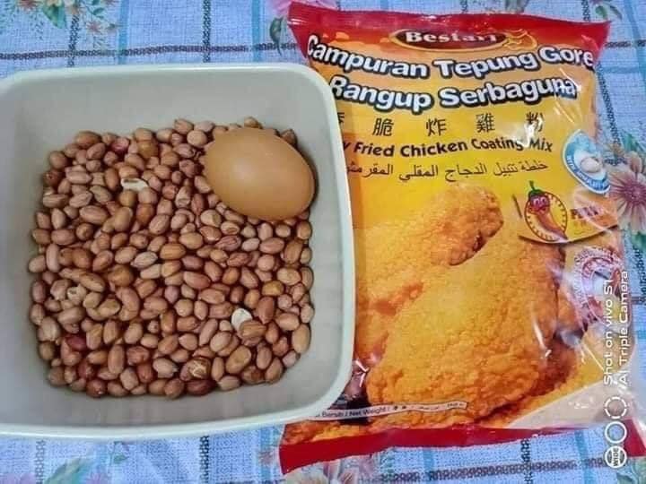 Kudapan raya, resipi kacang goreng crispy spicy versi Khairul Aming, tua muda pun berebut