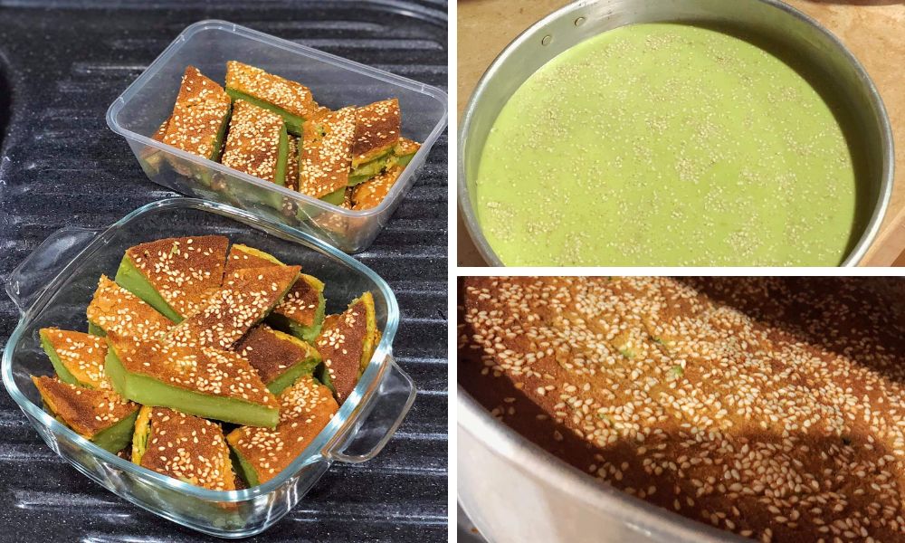  Mudahnya buat kuih bakar pandan, kisar pakai 'blender'. Jom cuba untuk minum petang