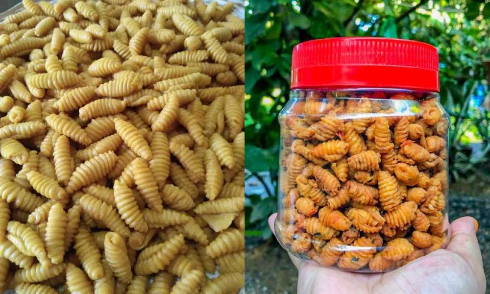 Resipi kuih siput terlajak rangup, hidangan mudah & wajib ada masa hari raya