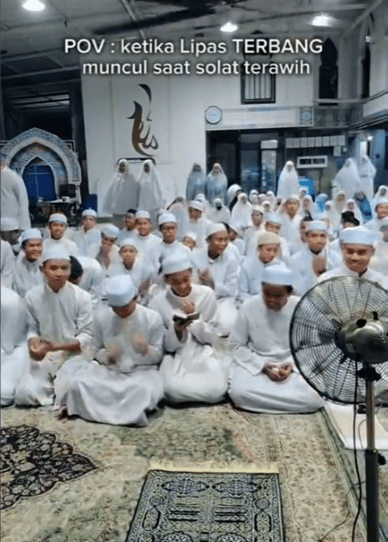 Imam tu senyap-senyap ke tepi dulu, 'kantoi' rupanya ramai lelaki geli lipas terbang