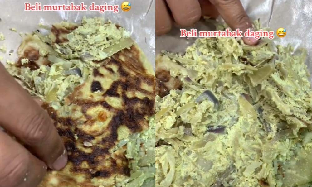 Lelaki complaint duit habis tapi hanya murtabak kosong di bazar 01