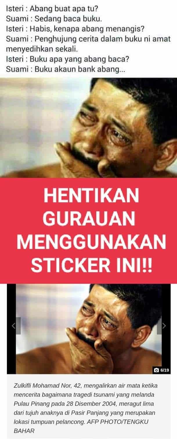 Masih lagi ada tergamak guna foto ini jadi bahan lawak, tangisan hilang lima anak ini bukan cerita lucu 