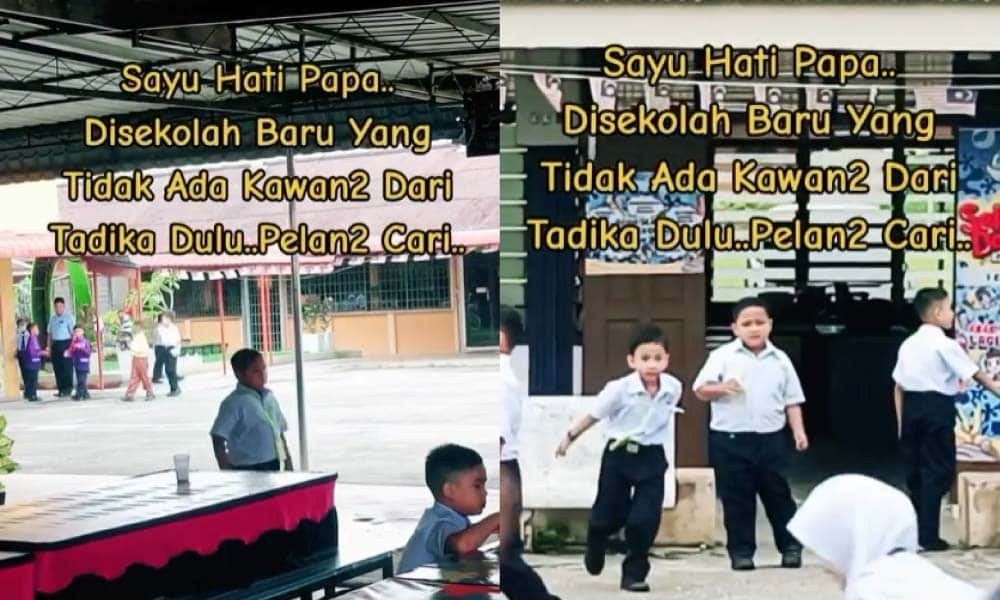 Sayu hati bapa lihat anak mundar-mandir sendirian tanpa kawan dari sekolah lama