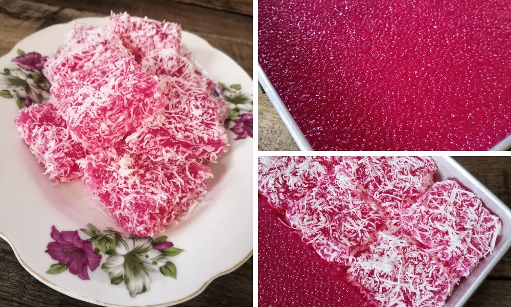 Teliti petua orang lama masak kuih sagu merah agar tidak melekit