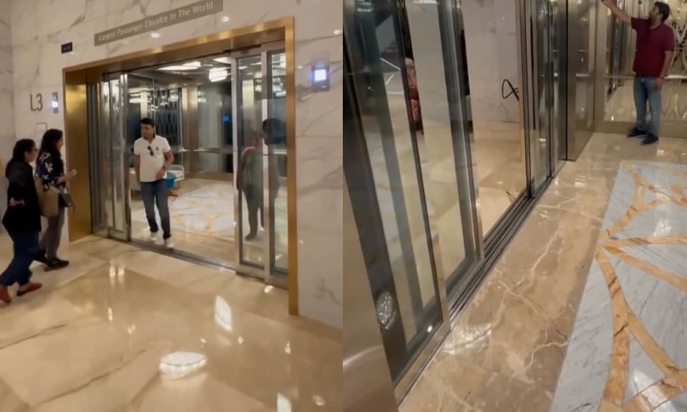 Di manakah lif terbesar di dunia Didakwa menyerupai saiz apartmen studio