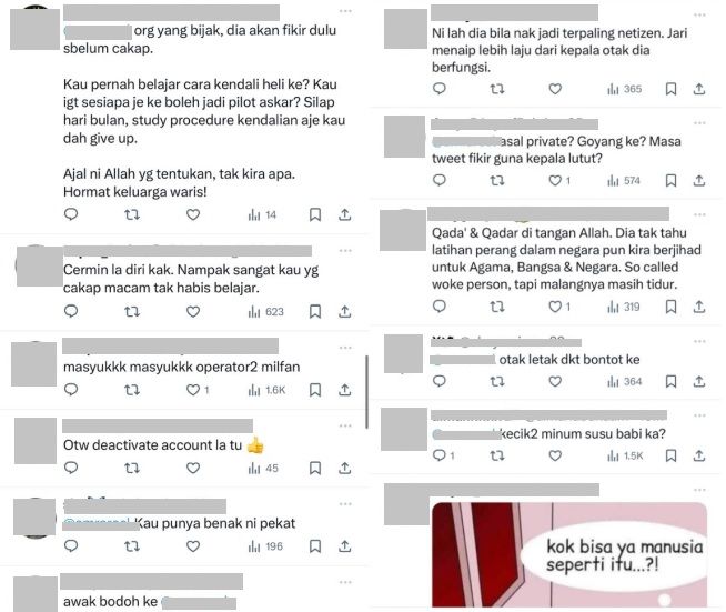 Inilah dia terpaling netizen Wanita hina mangsa tragedi helikopter TLDM undang kecaman 01