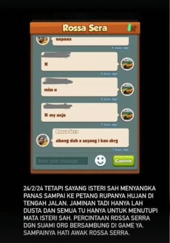 Satu Malaysia kena tipu, Rossa Serra didakwa ‘caras’ suami orang?