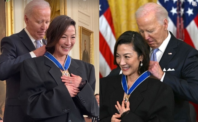 Inspirasi Michelle Yeoh terima pingat kebebasan presiden daripada Joe Biden