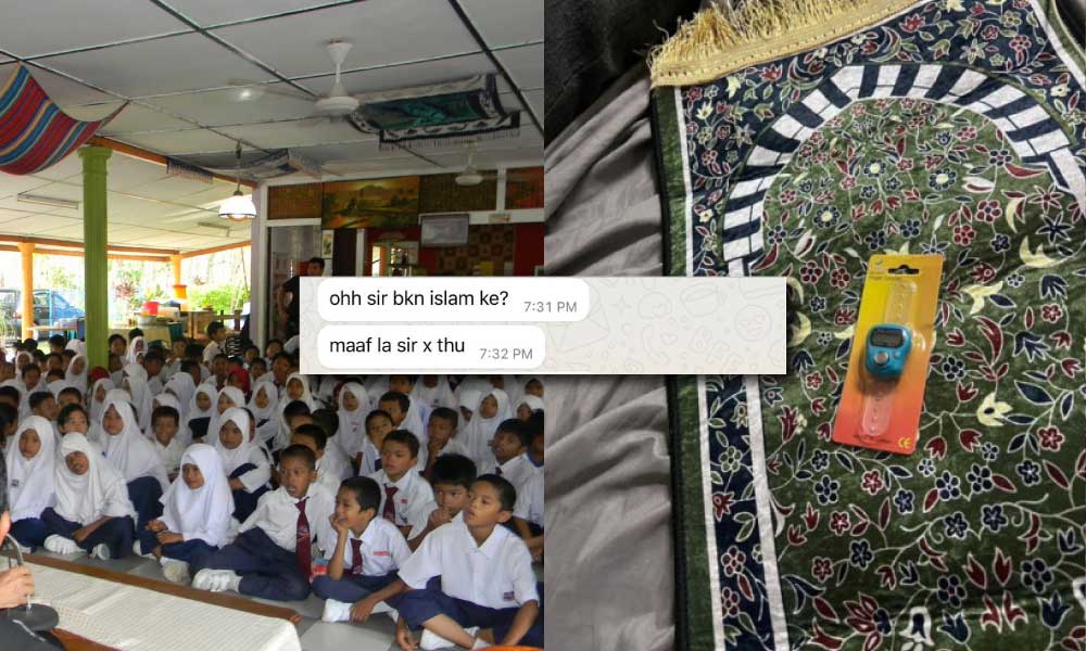 Masalahnya cikgu kamu Pelajar beri sejadah tasbih digital buat cikgu ini keliru dah bagitahu banyak kali tapi masih ada yang tak tahu