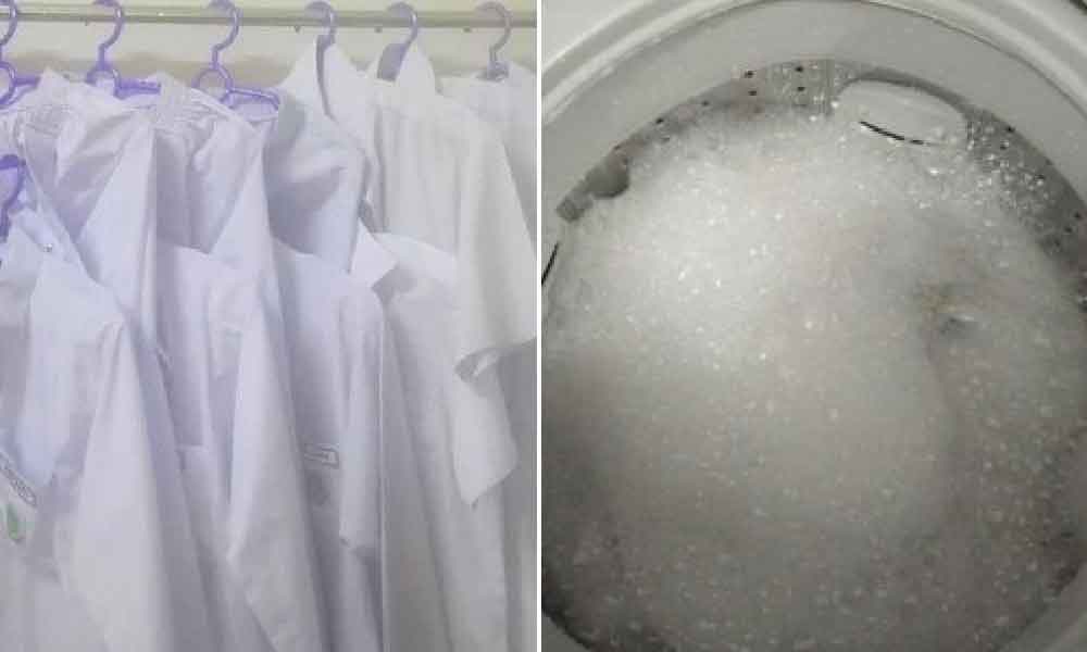 Nak baju putih nampak baru? Campur 'benda' ini je masa cuci baju pasti jadi