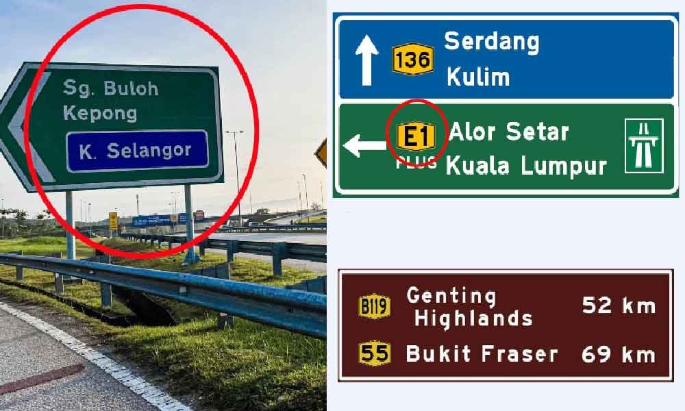 Ada warna hijau, biru, dan coklat, rupanya ini maksud warna yang ada pada 'signboard'