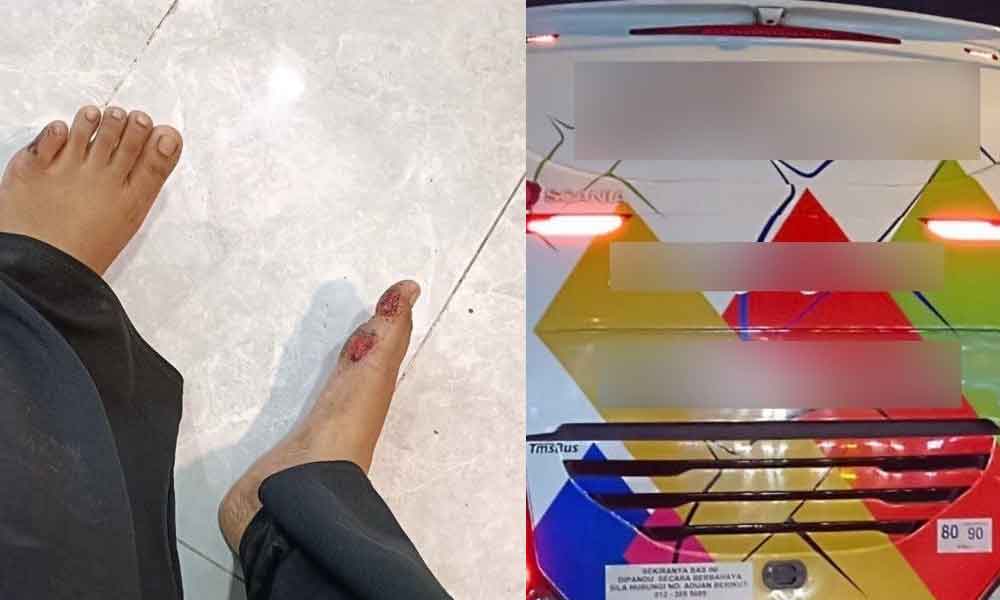 Pelik pemandu bas tak perasan, gadis kongsi pengalaman terkurung bawah bas masa ambil beg