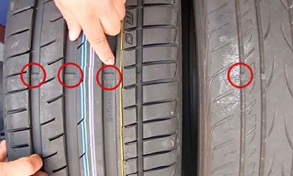 Nak pastikan tayar dah botak ke belum? Bukan lihat bunga tayar tapi 'garis' ini