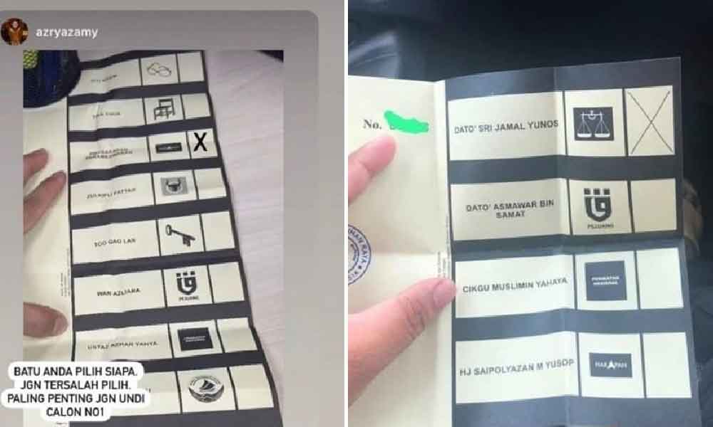 Baru tahu rupanya ini cara SPR susun nama calon dalam kertas undi