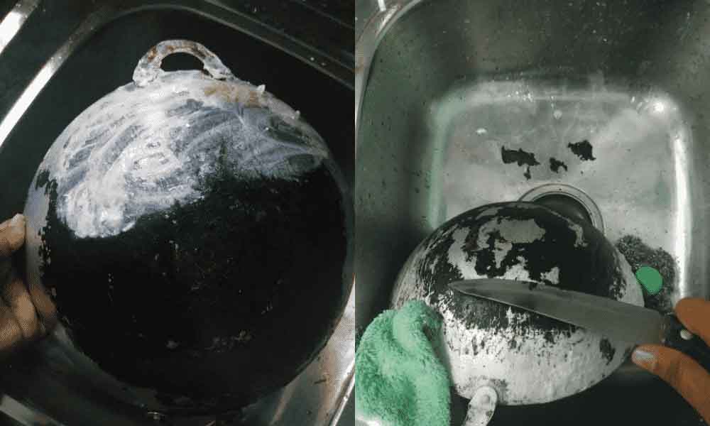 Kuali berkerak hitam legam berkilat semula selepas guna bahan ini…