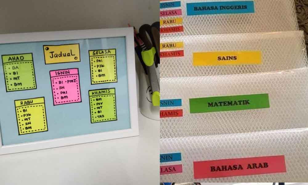 Cara mudahkan anak darjah 1 tukar jadual sendiri, pasti pandai tanpa bantuan ibu bapa