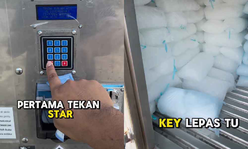 lelaki kongsi tempat dan cara beli beg ais “Self servis”