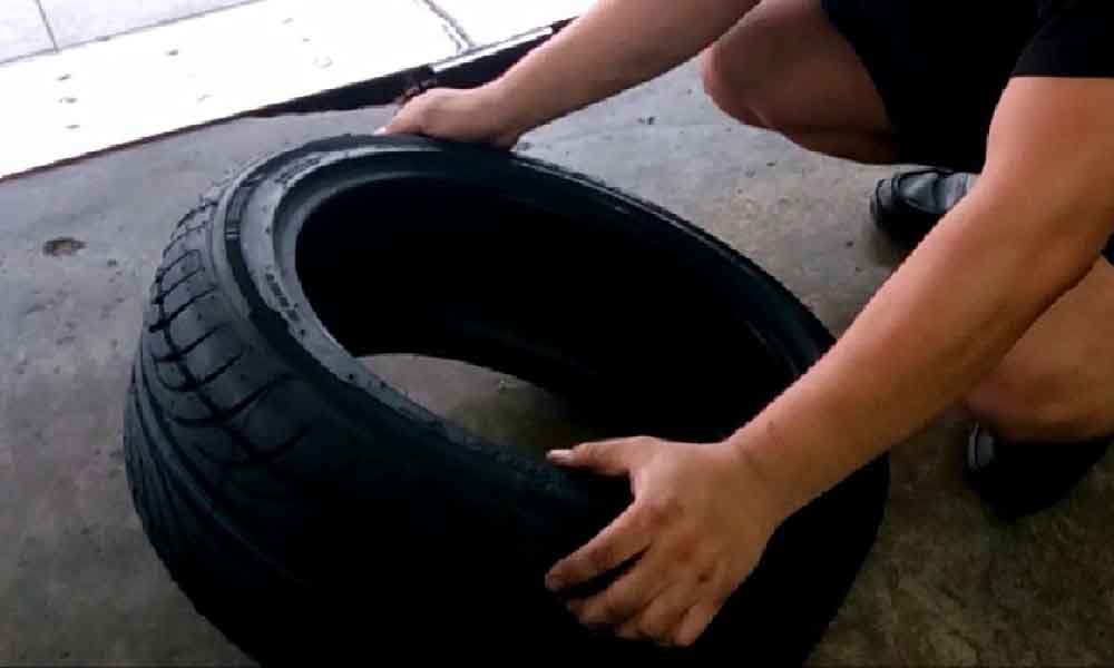 Cara nak tahu tayar baru atau lama elah kena lipat dengan kedai