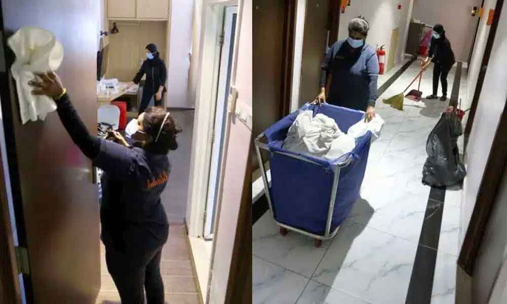 Ini pesanan staff housekeeping kepada tetamu selepas check-out bilik hotel