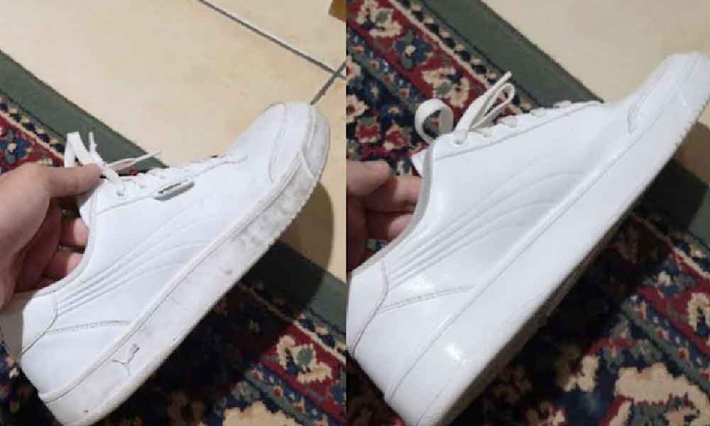 Tips nak bagi kasut putih bersih tanpa guna air, guna 2 bahan ini