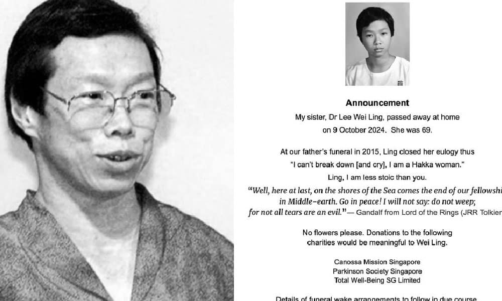 Anak Perdana Menteri pertama Singapura meninggal dunia