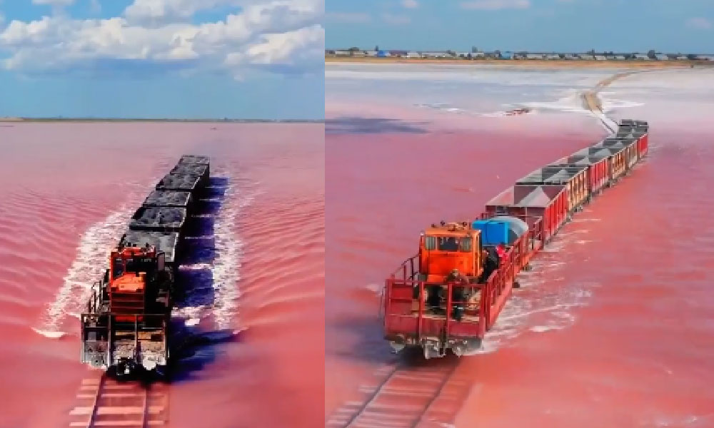 Punca tasik indah di Siberia berwarna merah jambu terjawab juga