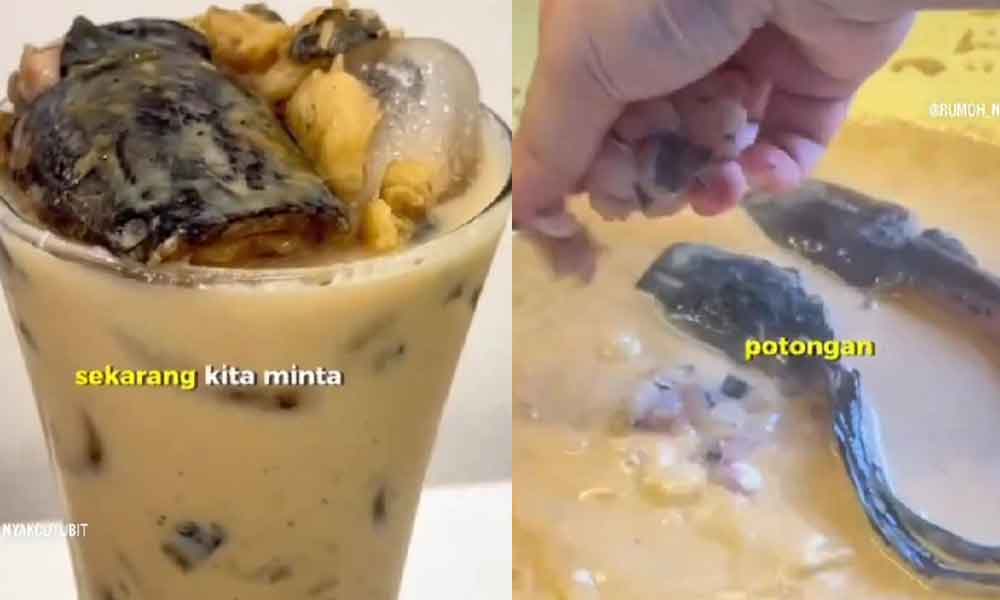 Wanita kongsi resipi teh susu campur ikan keli mentah buat ramai kembang tekak