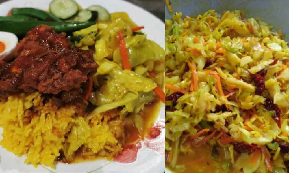 Nak ke Penang jauh tapi teringat kobis goreng nasi kandar, ini bahan wajib ada dalam kobis goreng mamak
