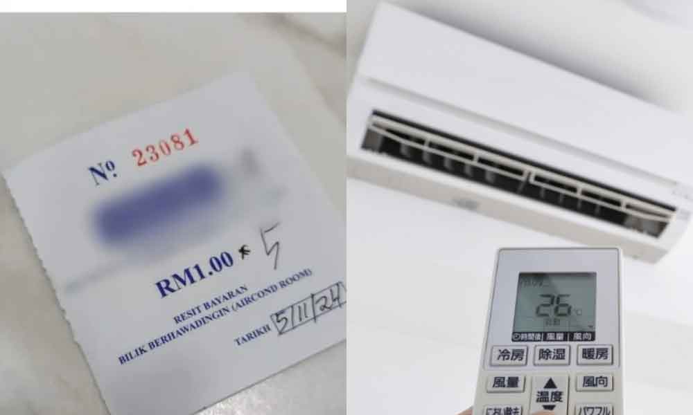 Netizen tak puas hati kedai makan kenakan caj ‘aircond’ melampau