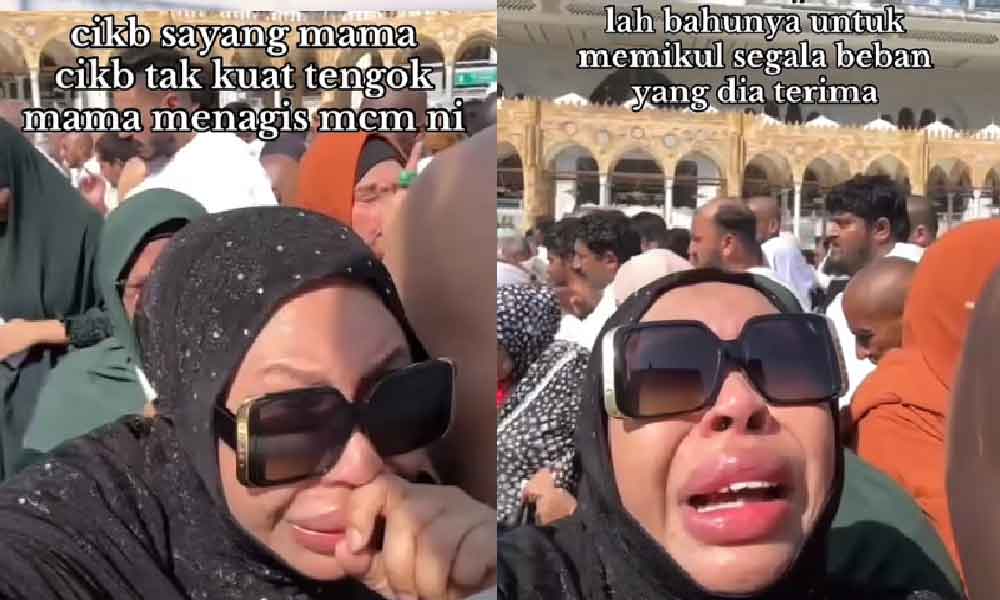 Cik B dedah dia tak kuat tengok ibu terus menangis depan kaabah di Makkah